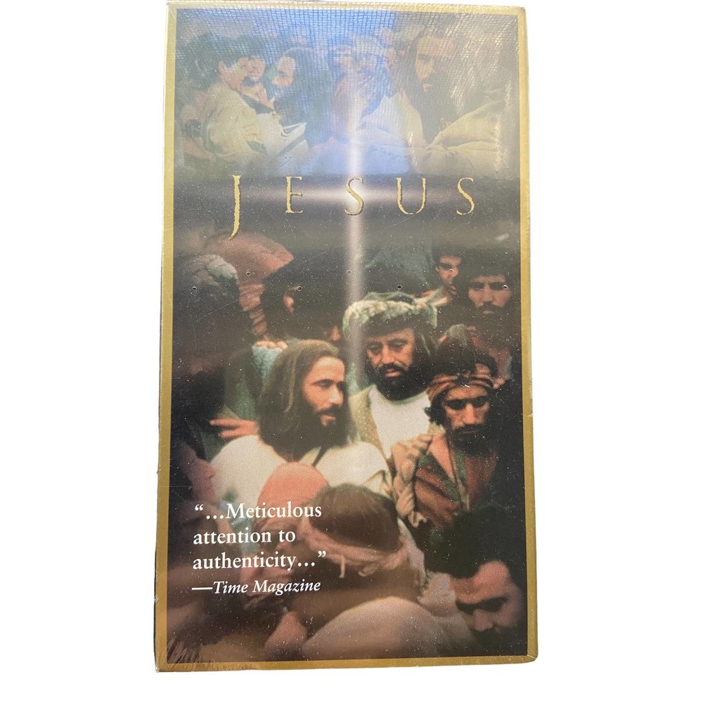 Warner Bros JESUS Movie VHS Tape Brian Deacon Rated G Christian Family